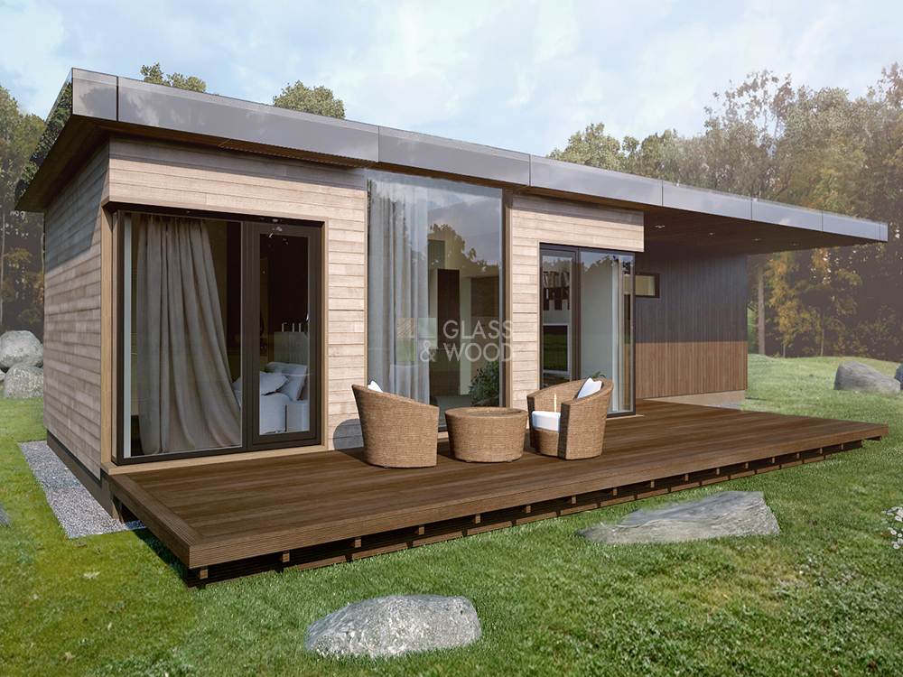 offer wooden modular home