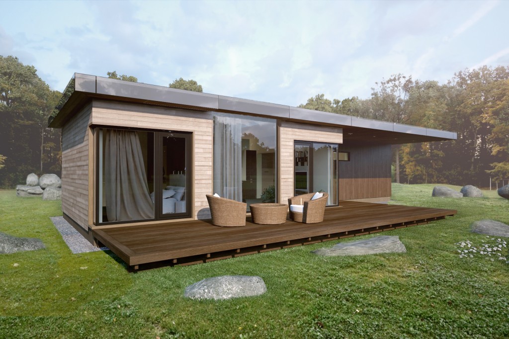 offer wooden modular home