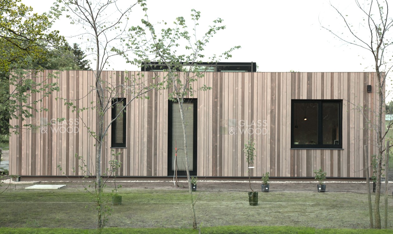 Wood facade