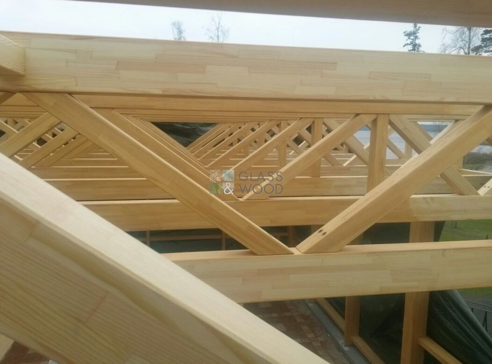 Wooden truss installation