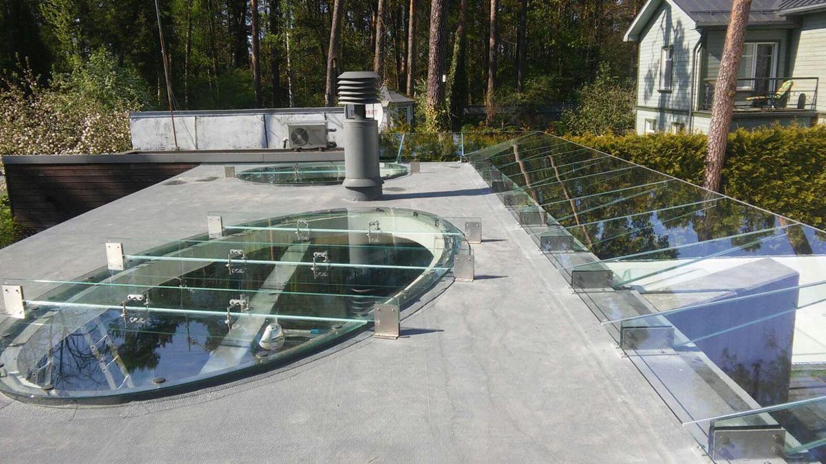 Custom glass roof