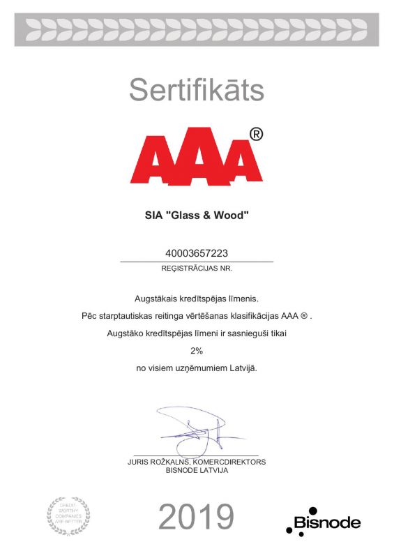 Sertifikāts AAA
