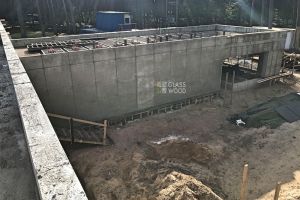 Walls with concrete finish