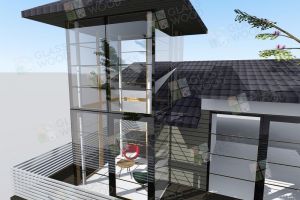 huis Architect met glas