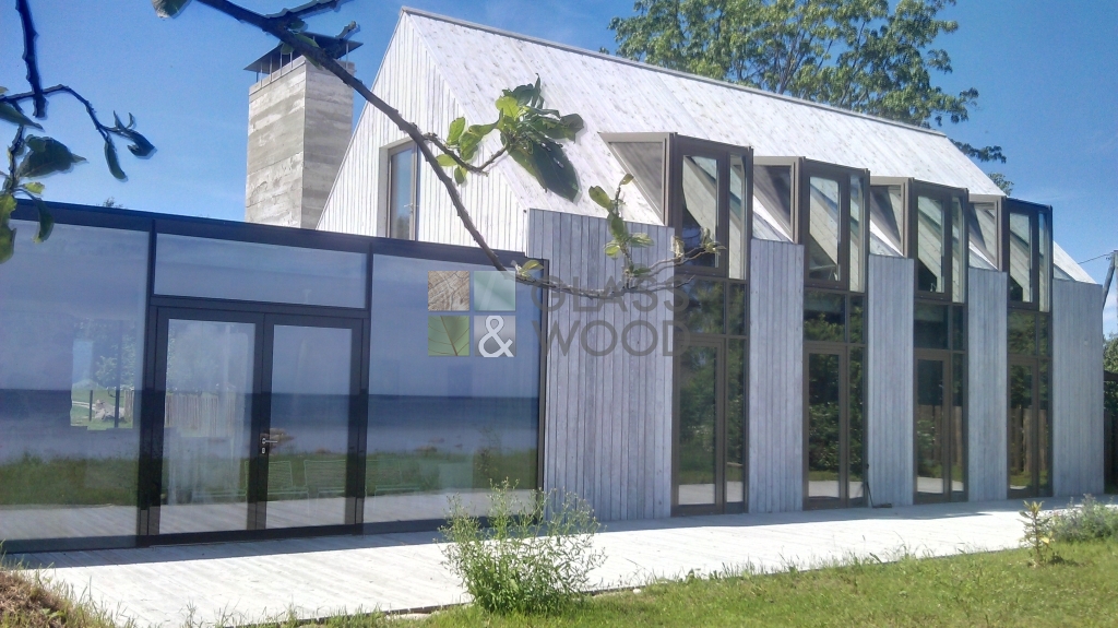 modern houten huis