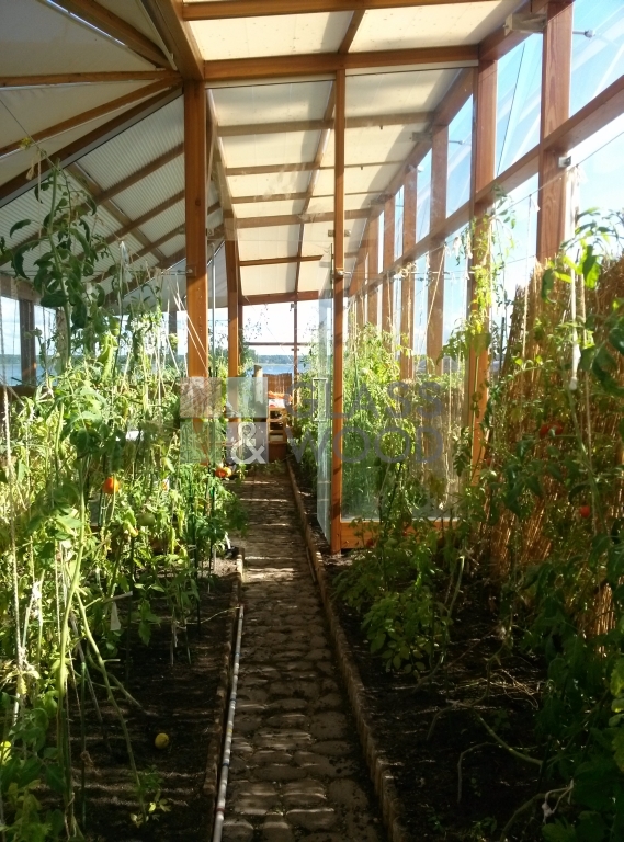Glazed greenhouse