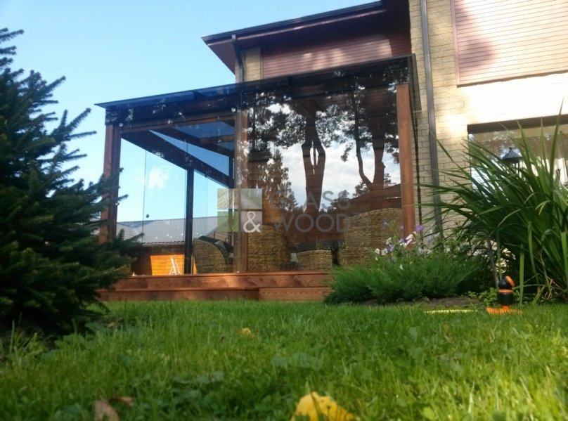 Glazed outdoor porch
